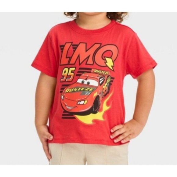 Disney Other - Disney Cars Lightning McQueen Toddler Boy Long Sleeve T-Shirt Size 18 Months